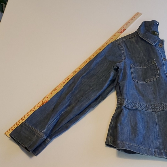 EDDIE BAUER Jean Denim Jacket Blue Size Medium - Picture 8 of 15